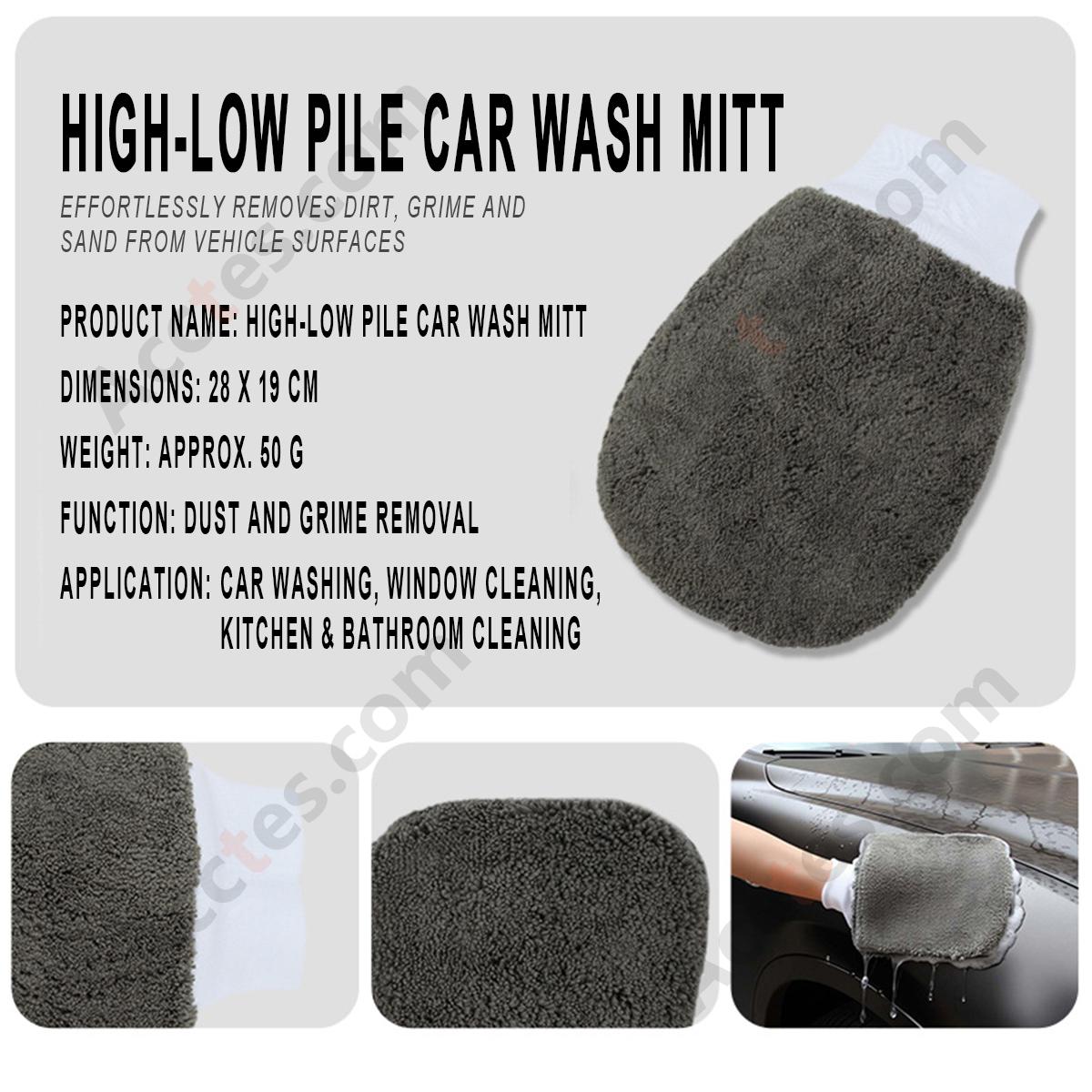 9Pcs Gray Car Washing Cleaning Kit With Brush Sponge Towel Glove In PVC Bag Package