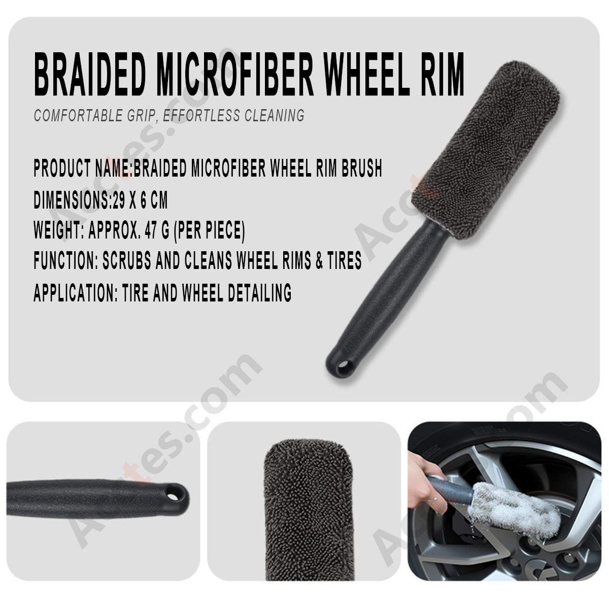 9Pcs Gray Car Washing Cleaning Kit With Brush Sponge Towel Glove In PVC Bag Package