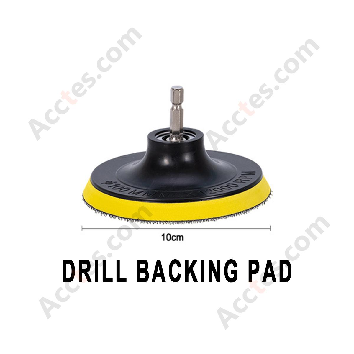 Yellow Adapter Pad For Power Drill Car Cleaning Brush Attachment Accessory