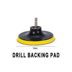 Yellow Adapter Pad For Power Drill Car Cleaning Brush Attachment Accessory