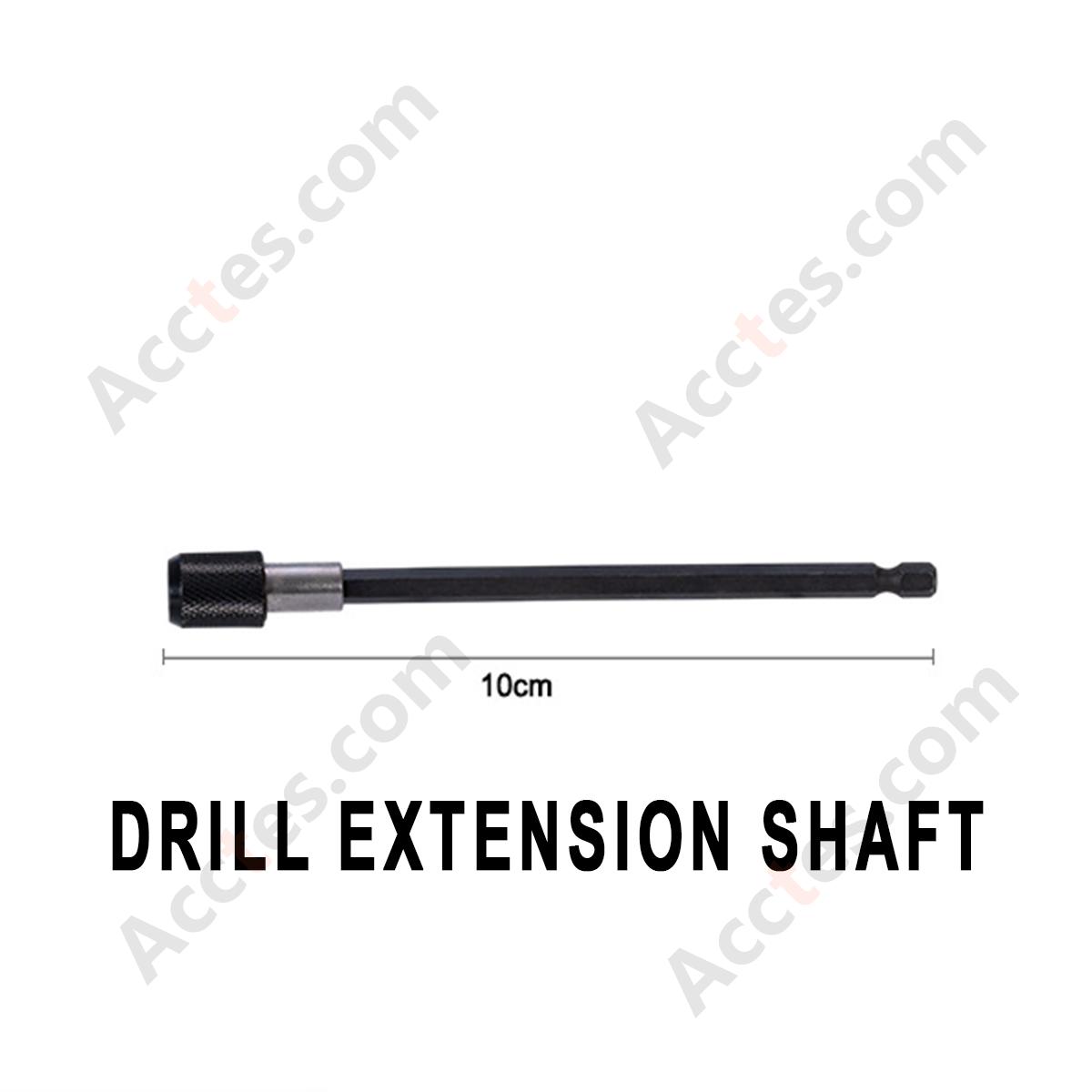 Extended Straight Shaft For Drill‑Mounted Car Cleaning Brush Attachment