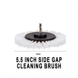 White 5.5 Inch Gap Cleaning Brush Attachment For Power Drill Auto Detailing
