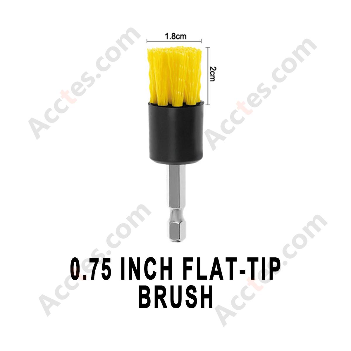 0.75 Inch Flat Cleaning Brush Attachment For Power Drill Car Detailing Work