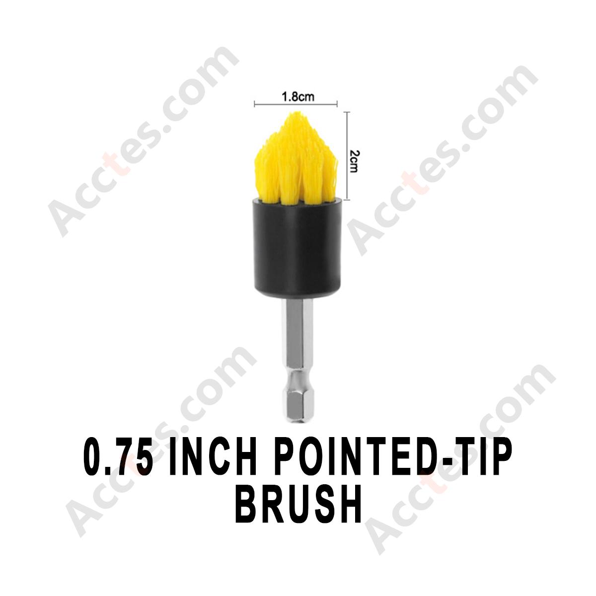 0.75 Inch Tapered Cleaning Brush Attachment For Power Drill Auto Detailing