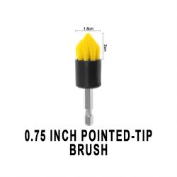 0.75 Inch Tapered Cleaning Brush Attachment For Power Drill Auto Detailing
