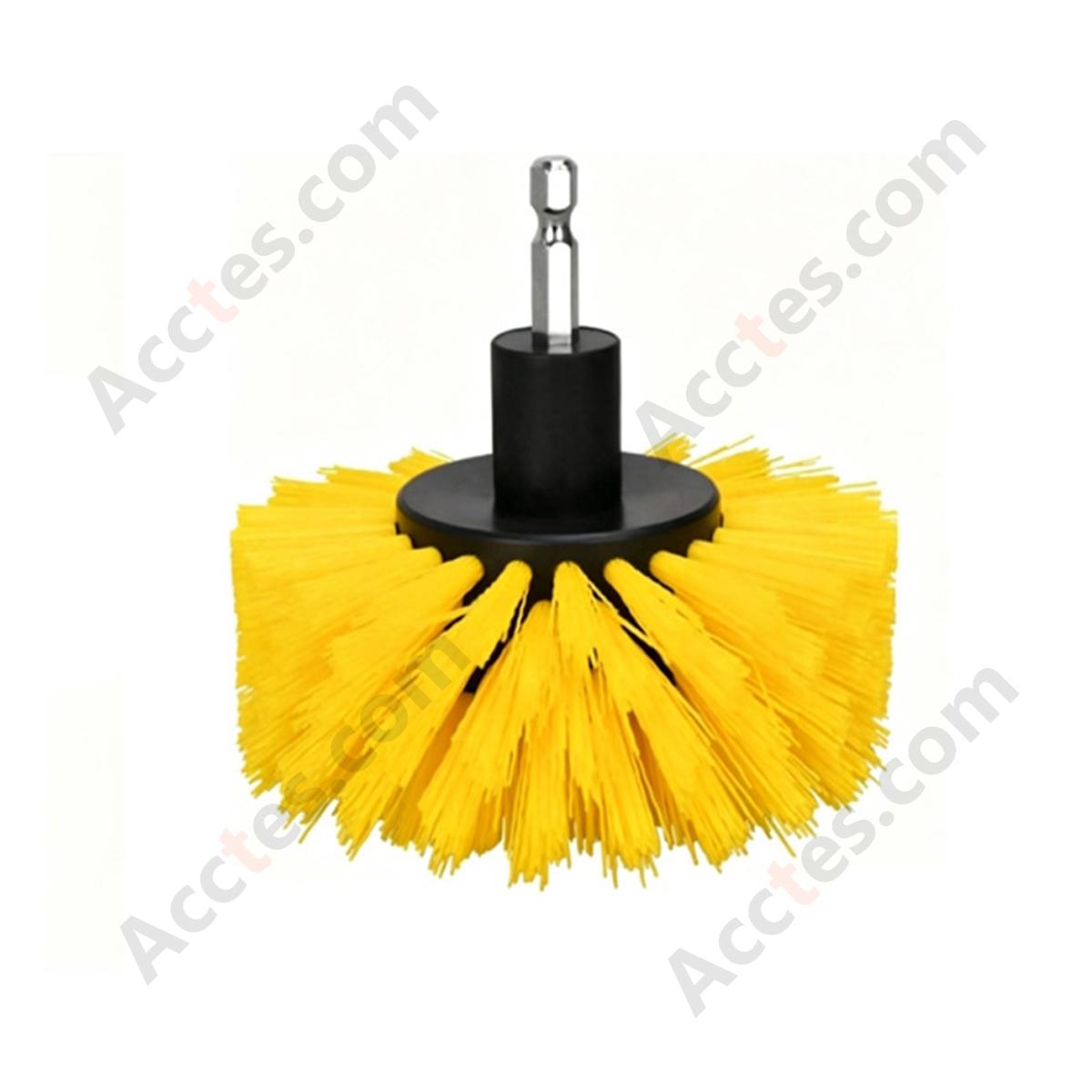 4 Inch Cylindrical Cleaning Brush Attachment For Power Drill Auto Detailing Washing