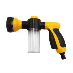Yellow 8‑in‑1 Foam High Pressure Car Wash Gun Multi‑Function Nozzle Home & Vehicle Cleaning Tool