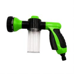 Green 8‑in‑1 Foam High Pressure Car Wash Gun Multi‑Spray Mode Household Vehicle Cleaning Tool