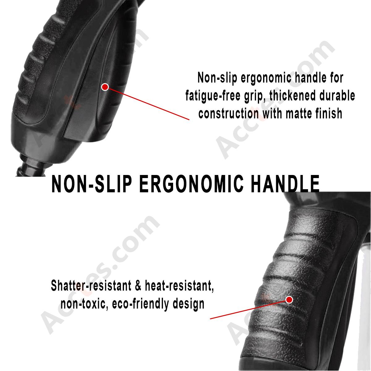 Black 8‑in‑1 Foam High Pressure Car Wash Gun Multi‑Function Household Vehicle Washing Accessory
