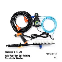Household Car‑Mounted Self‑Priming Electric Car Washer Multi‑Function Nano Spray Gun Kit 2 Vehicle Cleaning Equipment