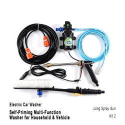 Household Car‑Mounted Self‑Priming Electric Car Washer Multi‑Function Long Spray Gun Kit 2 Car Washing Machine