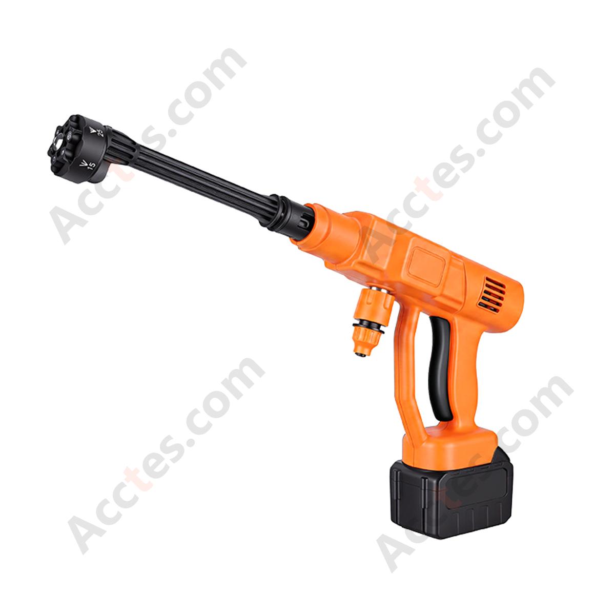Household Portable Cordless Lithium Car Washer 10‑Cell 2 Batteries 10M Hose Storage Bag Home Vehicle Washing Kit