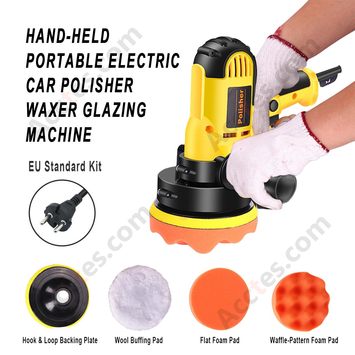 Hand‑Held Portable Electric Car Polisher Waxer Glazing Machine EU Standard Kit Auto Beauty Accessories