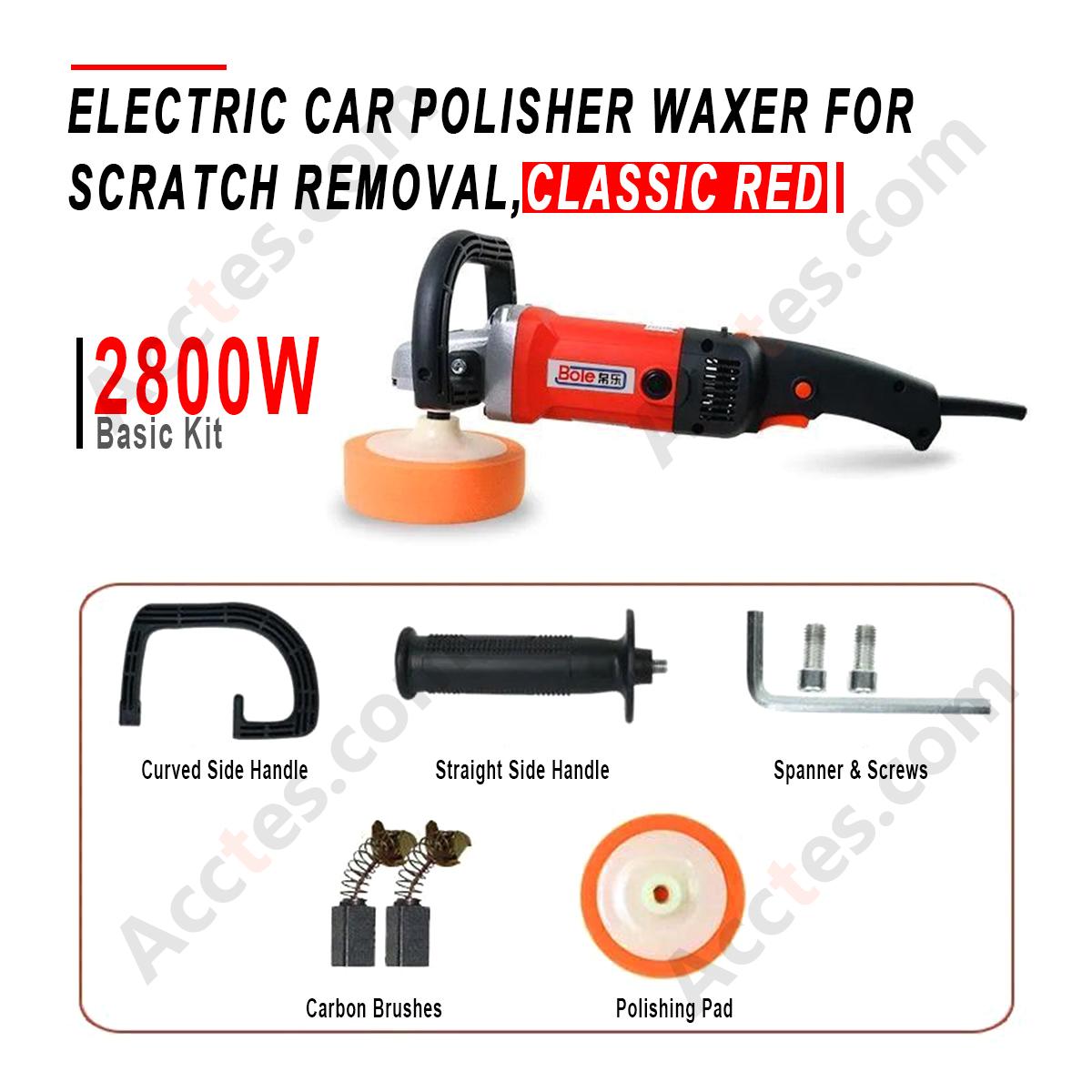 2800W High Power Electric Car Polisher Waxer Classic Red Basic Kit Auto Scratch Repair Polishing Machine