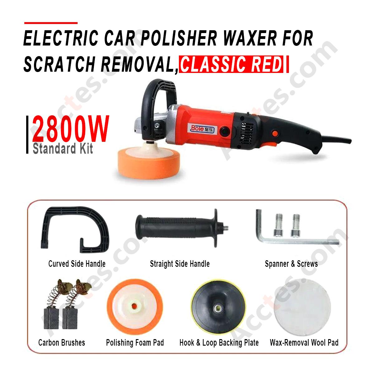 2800W High Power Electric Car Polisher Waxer Classic Red Standard Kit Auto Scratch Repair Polishing Machine