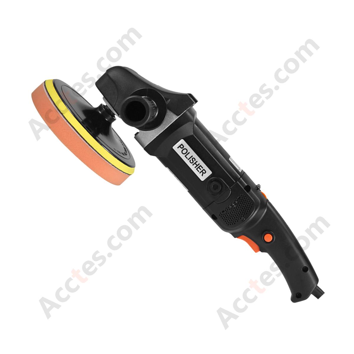 8‑Speed 1400W 220V Household Car Polisher Waxer Insulated Gloss Black Head with 8 Polishing Pads Auto Detailing Machine
