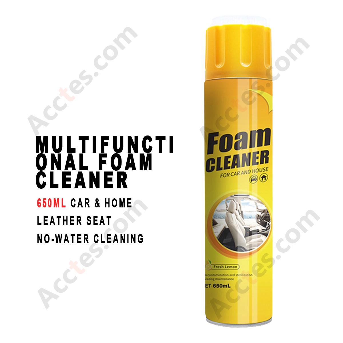 Multifunctional Foam Cleaner 650ML No‑Rinse Car Home Use Leather Seat Interior