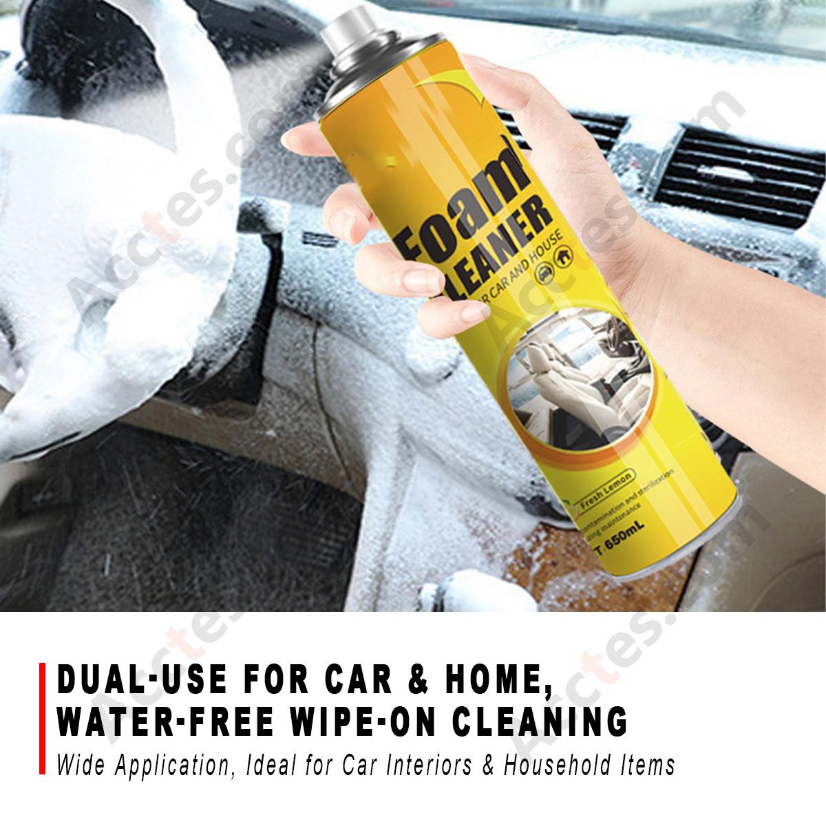 Multifunctional Foam Cleaner 650ML No‑Rinse Car Home Use Leather Seat Interior
