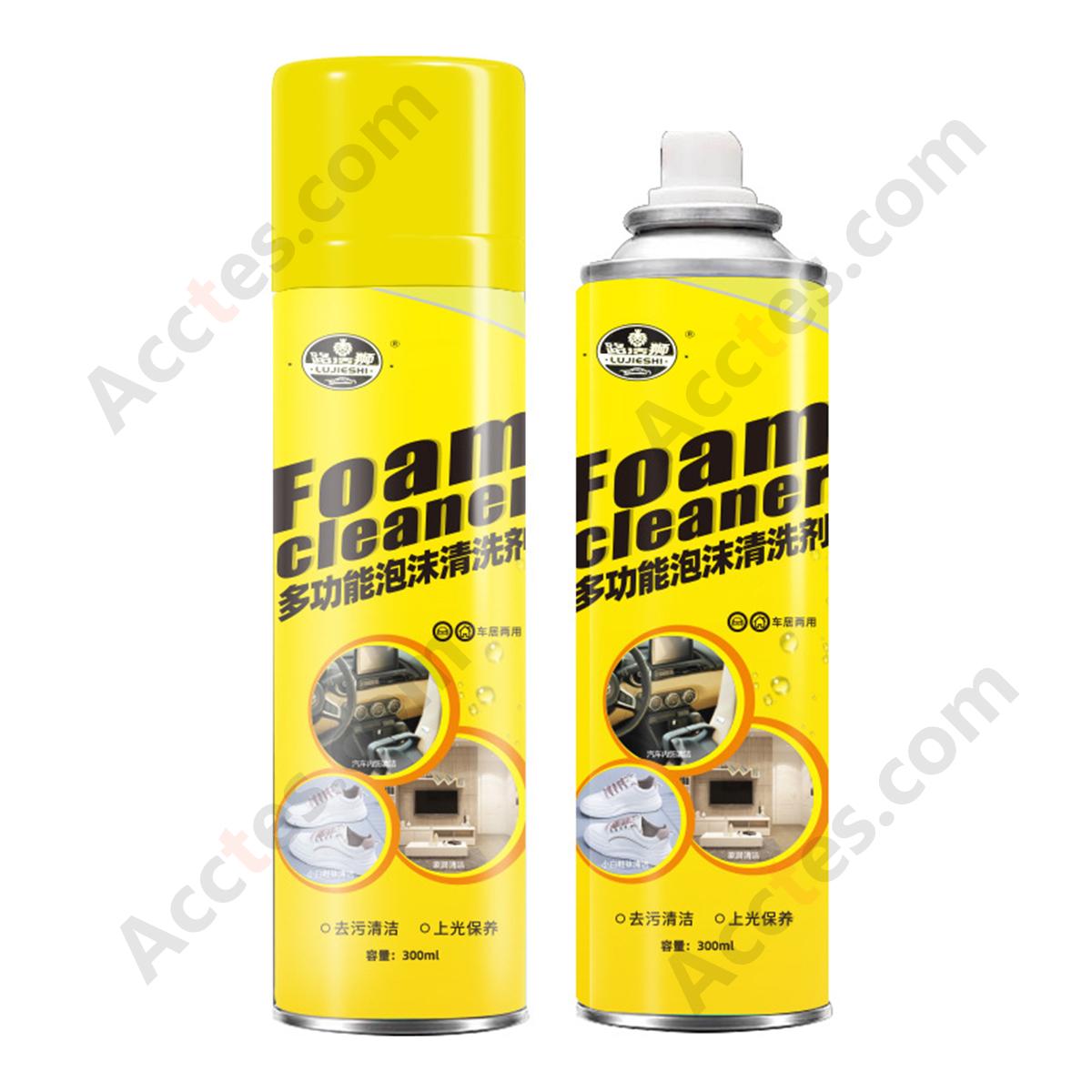 Multifunctional Foam Cleaner 300ml No‑Rinse Car Home Use Leather Seat Interior
