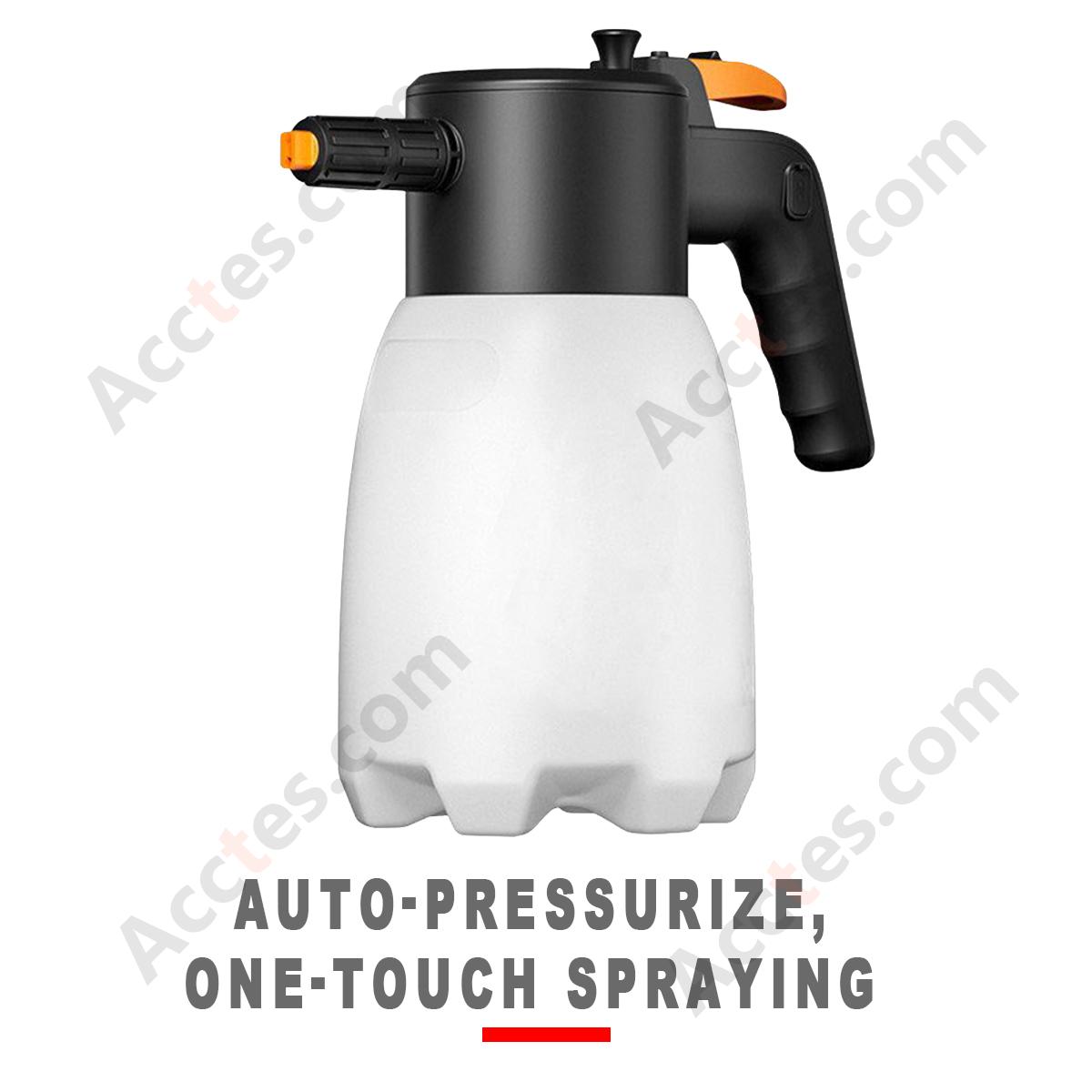 1.8L 3rd Generation Electric Car Wash Foam Sprayer White With Color Box Packaging Vehicle Cleaning Foam Gun