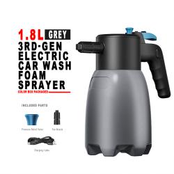 1.8L 3rd Generation Electric Car Wash Foam Sprayer Grey Color Box Packing Portable Auto Foam Washer