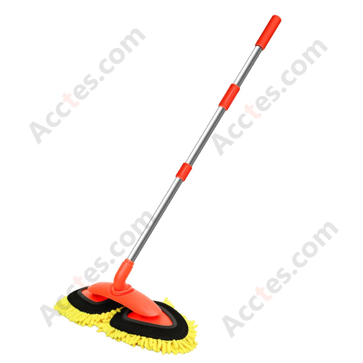 Triangular Double‑Head Car Wash Mop Set With Handle Soft Microfiber Vehicle Washing Cleaning Brush