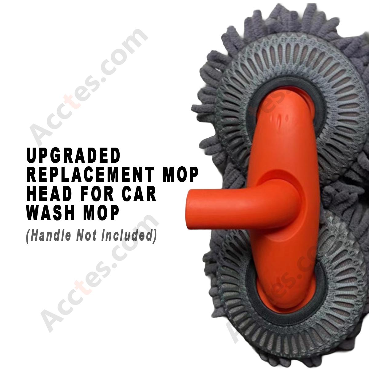 Upgraded Replacement Car Wash Mop Head Spare Brush Head Only, Handle Excluded