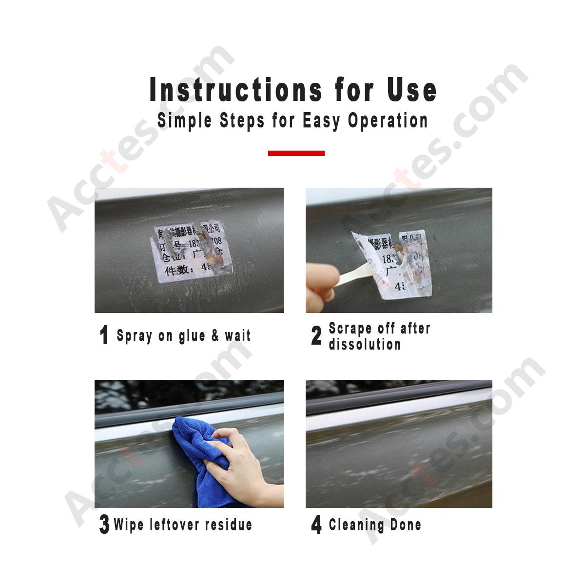 Household Heavy‑Duty Residue Cleaner Multi‑Purpose Glue Sticker Tape Mark Remover for Car & Home