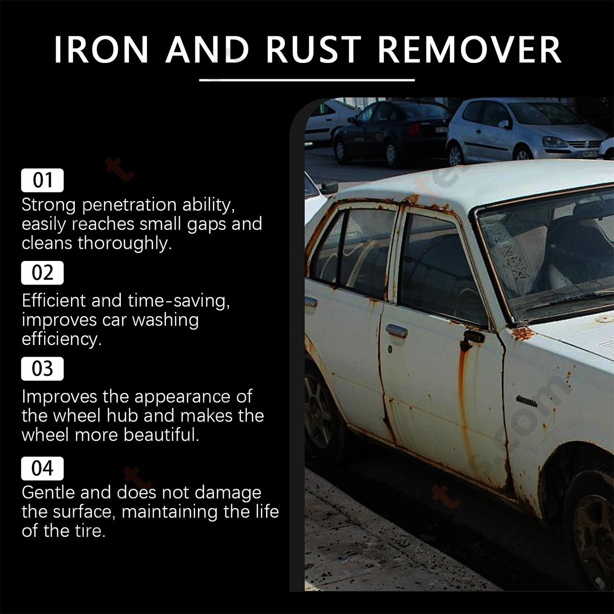 Wheel Hub Cleaning Spray Remove Brake Dust Rust Oxidation for Car Wheel Rim Maintenance