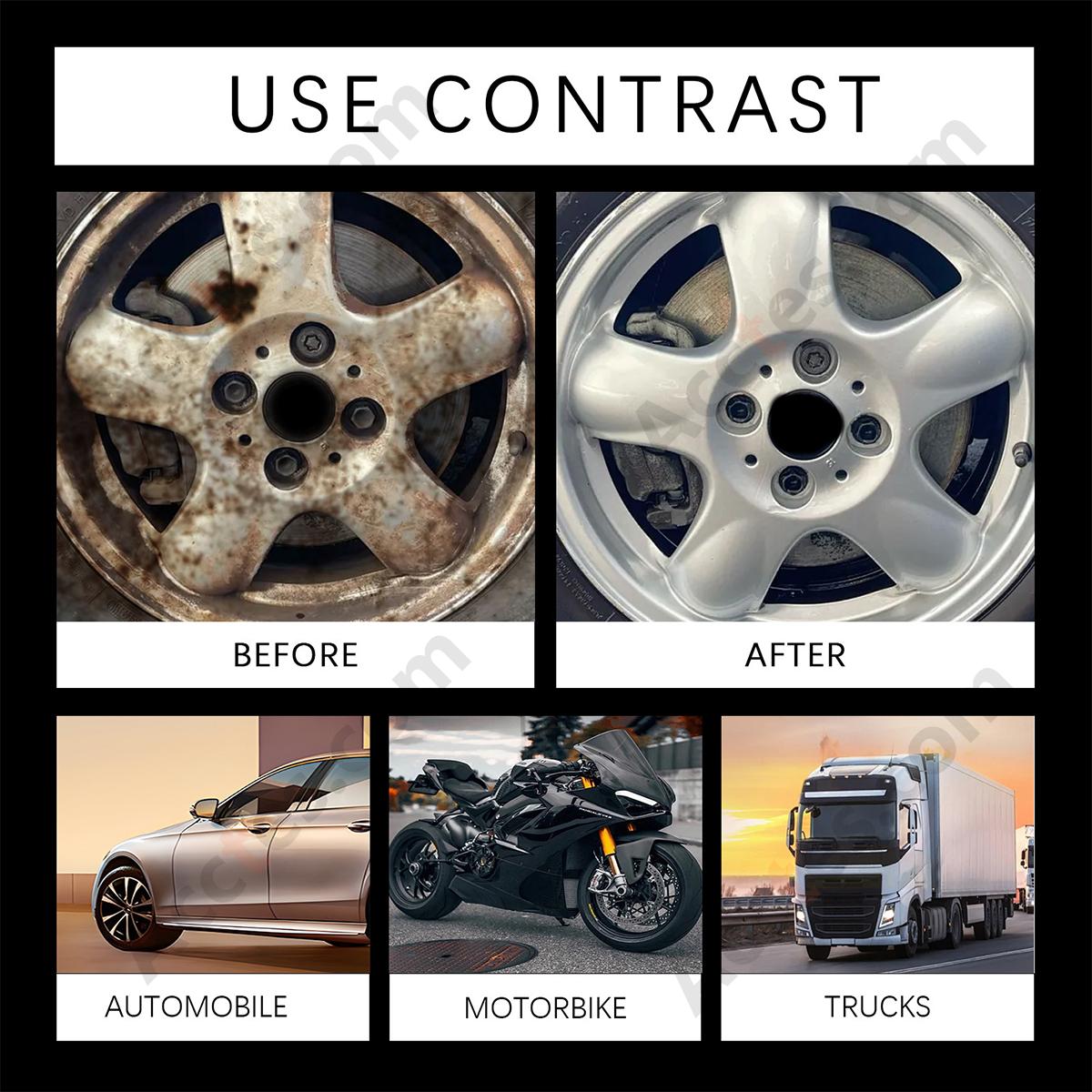Wheel Hub Cleaning Spray Remove Brake Dust Rust Oxidation for Car Wheel Rim Maintenance