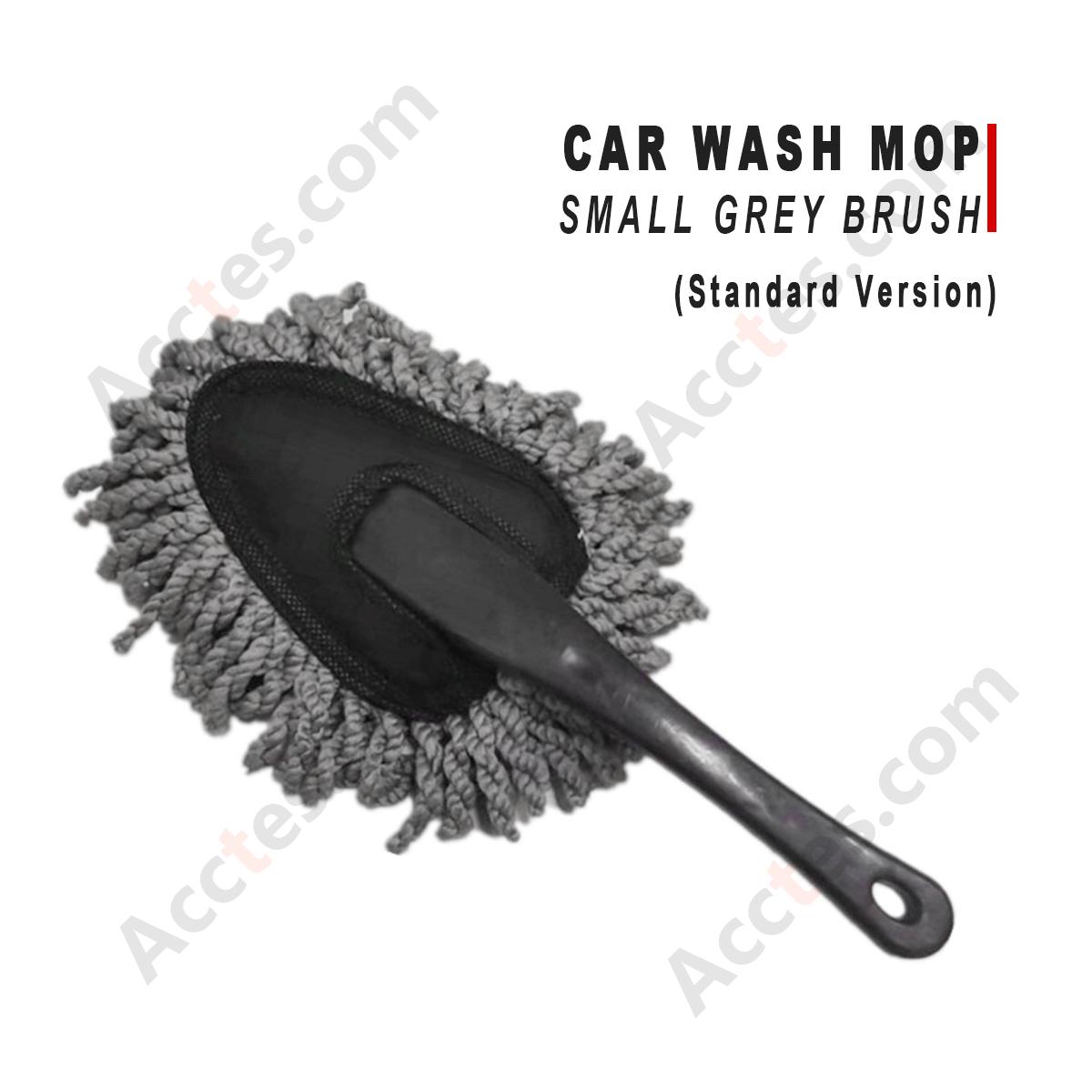 Car Wash Mop Small Grey Standard Brush Soft Microfiber No‑scratch Vehicle Cleaning Tool