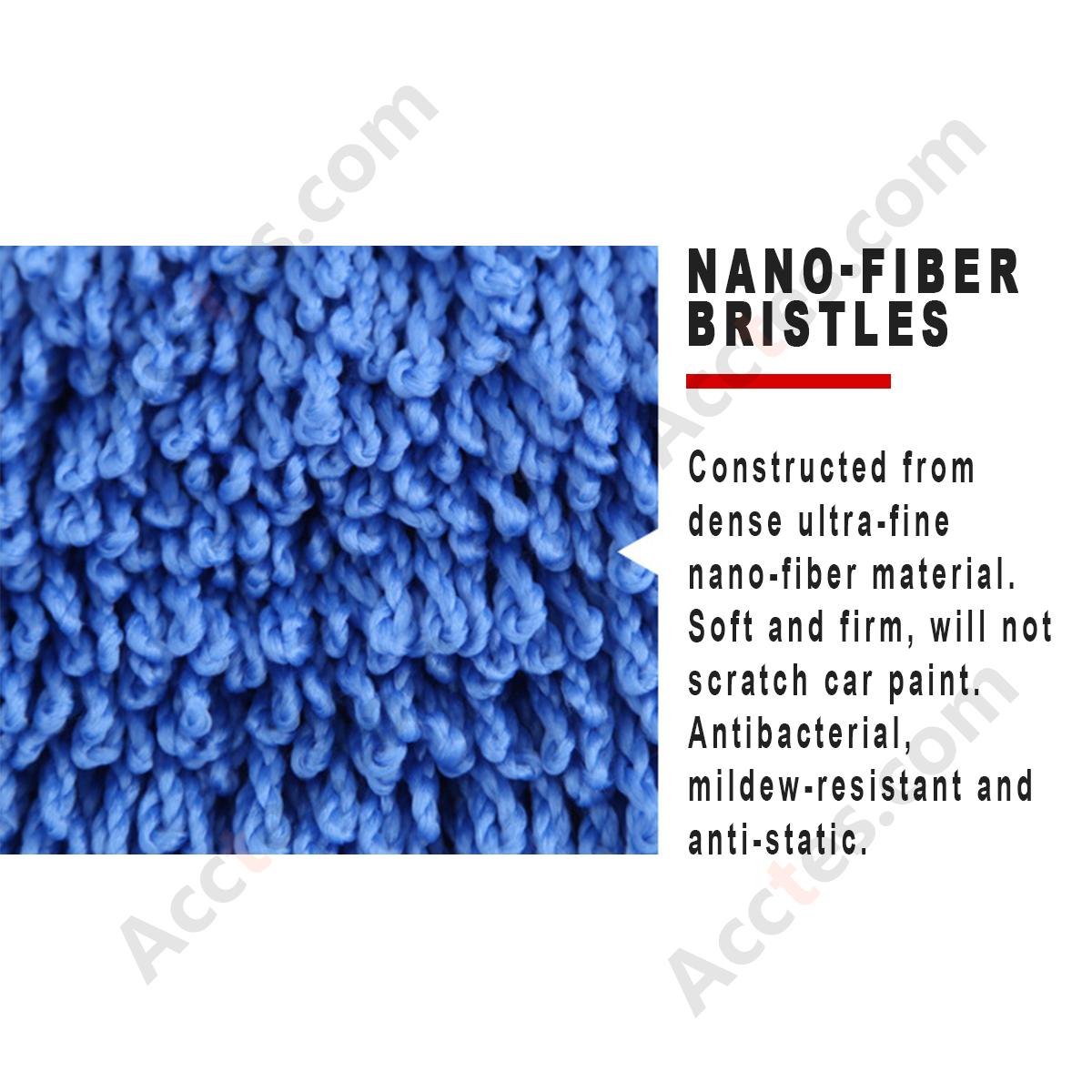 Dense Fiber Small Blue Car Wash Mop Brush Soft Microfiber Scratch‑Resistant Car Cleaning Tool