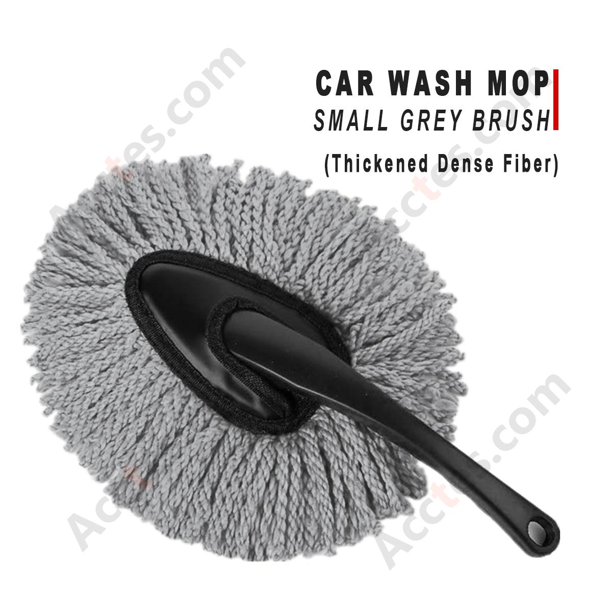Dense Fiber Small Grey Car Wash Mop Brush Thick Microfiber No‑scratch Vehicle Washing Tool