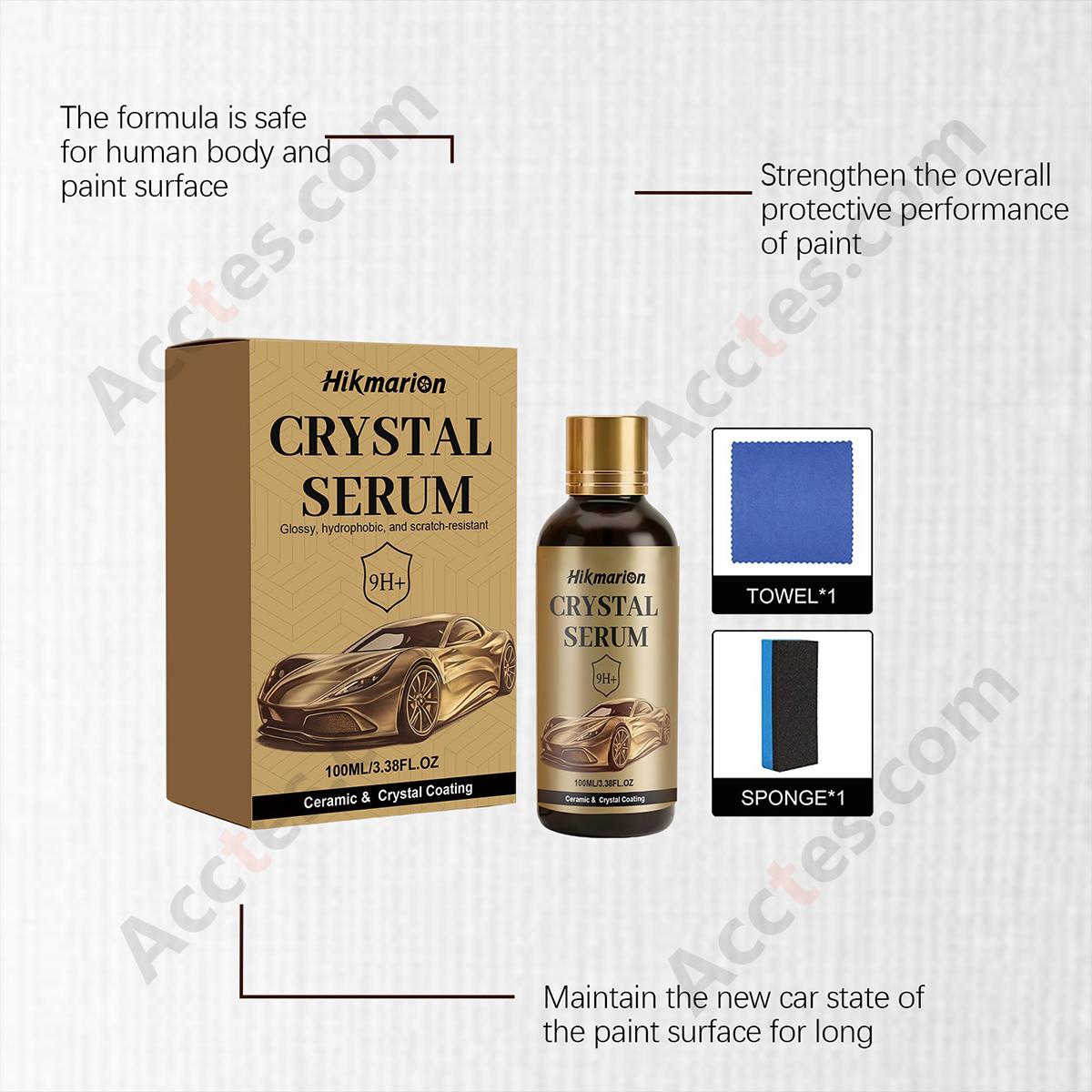 Car Ceramic Coating Kit 100ml Paint Sealant Agent with Towel Sponge Vehicle Paint Care Protection Set