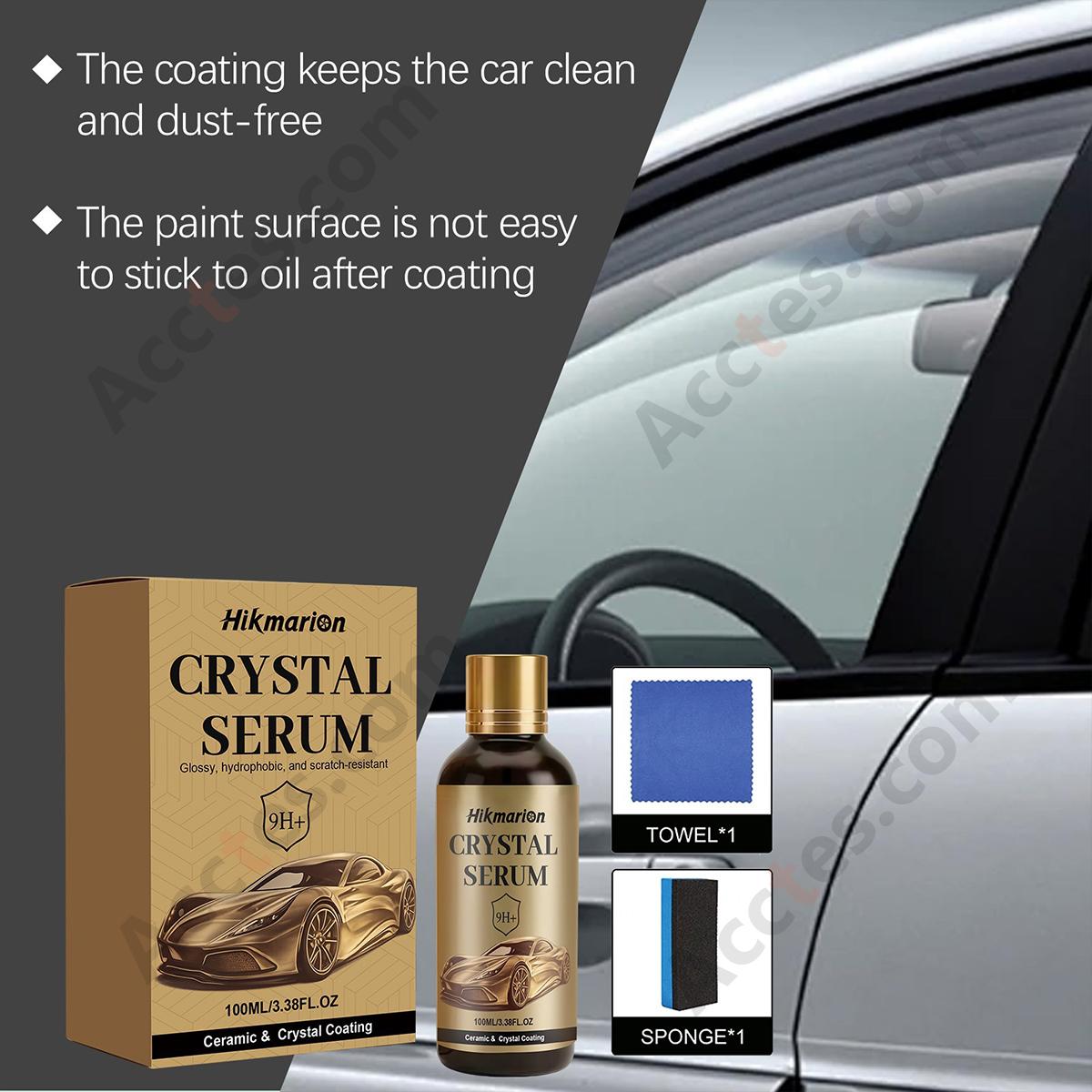 Car Ceramic Coating Kit 100ml Paint Sealant Agent with Towel Sponge Vehicle Paint Care Protection Set