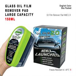 150ml Large Capacity Car Glass Oil Film Remover Pad English Retail Box Windshield Cleaning Tool