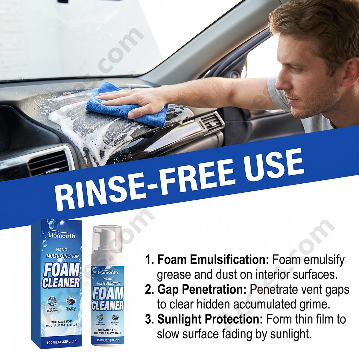 Multi‑Purpose Foam Cleaner for Car Interior Exterior Stain Dirt Removal Cleaning Spray