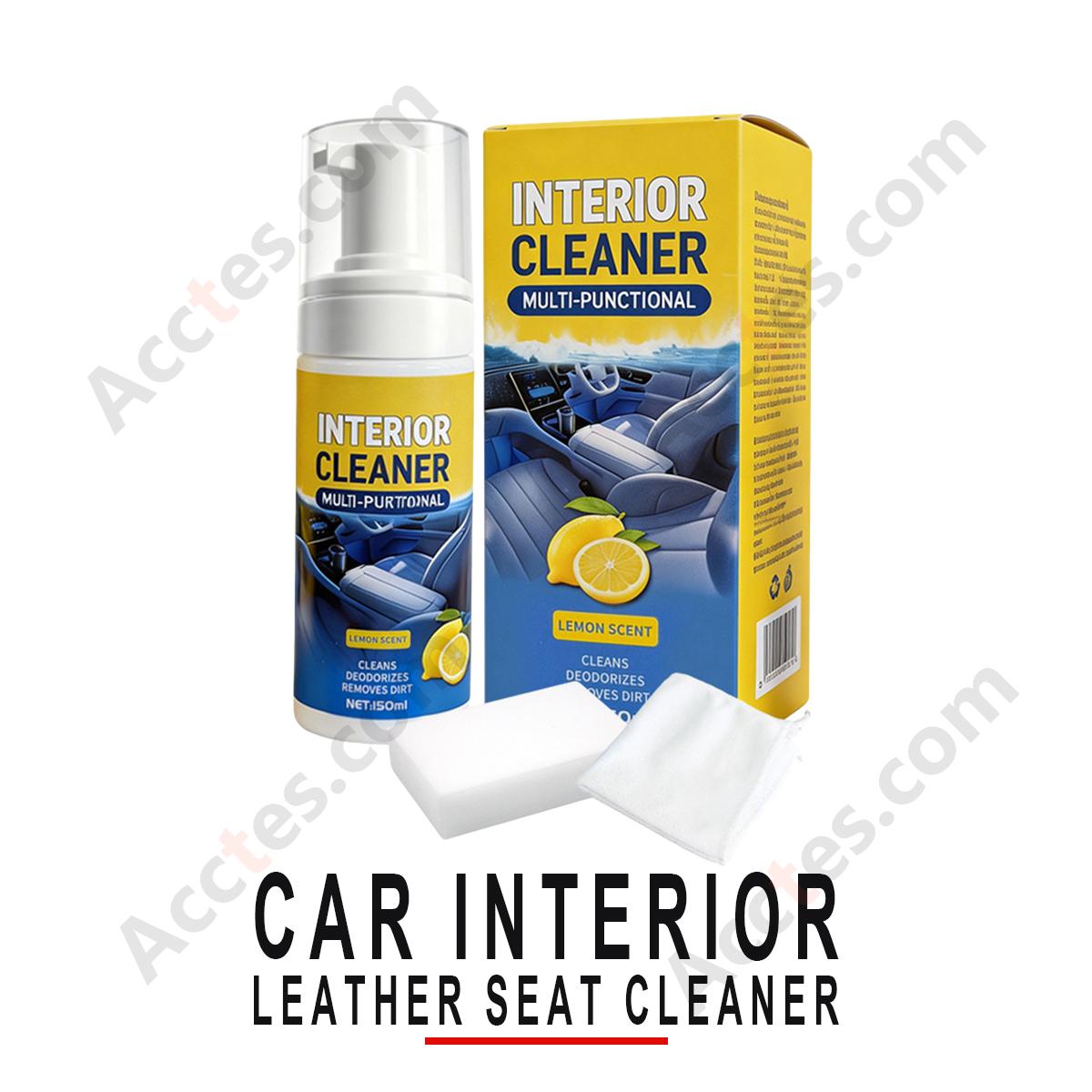Car Interior Leather Seat Cleaner Foam Stain Dirt Remover for Auto Leather Seats Care