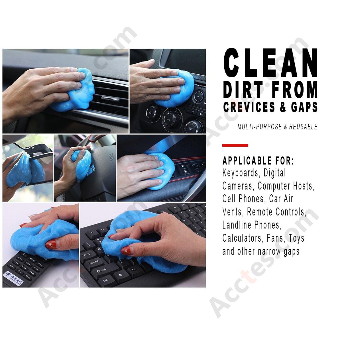 160g Car Vent Cleaning Gel English Retail Box Multi‑Purpose Gap Dust Cleaner for Car Interior Keyboard