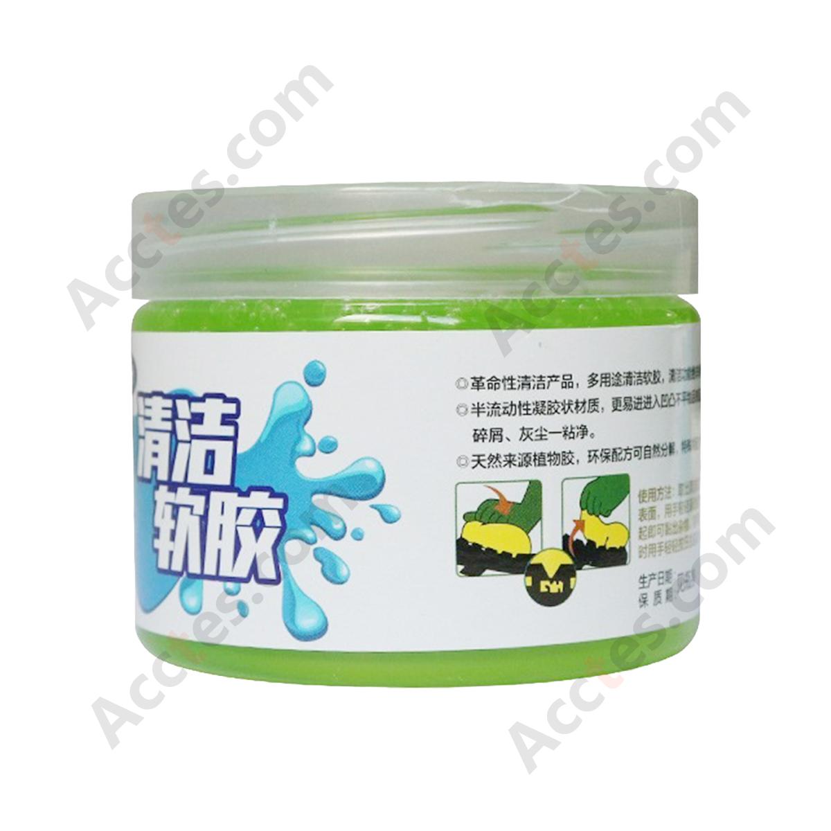 160g Green Car Vent Cleaning Gel Chinese Retail Box Multi‑Purpose Gap Dust Cleaner for Car & Keyboard