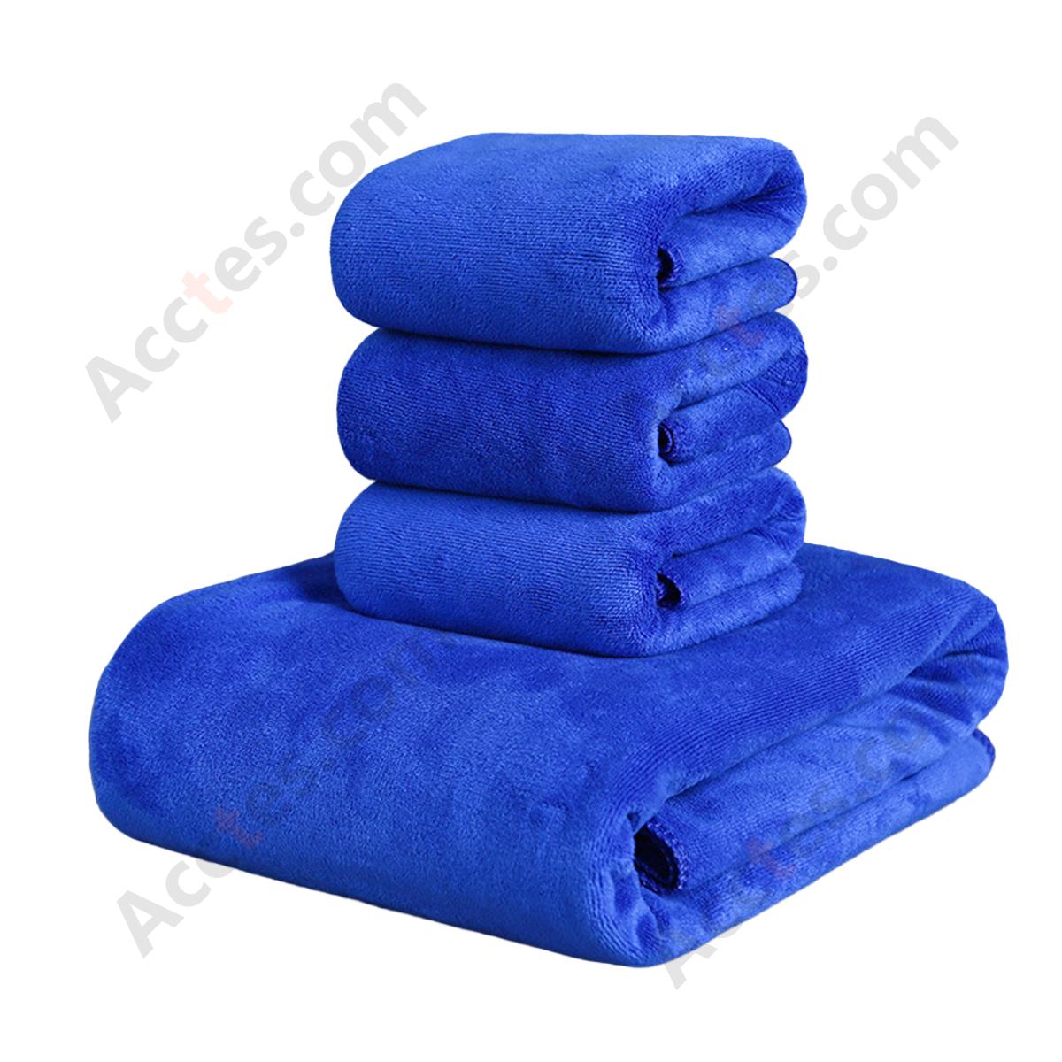 Royal Blue Medium‑Thick Microfiber Car Towel Super Absorbent Lint‑Free Vehicle Drying Cleaning Cloth