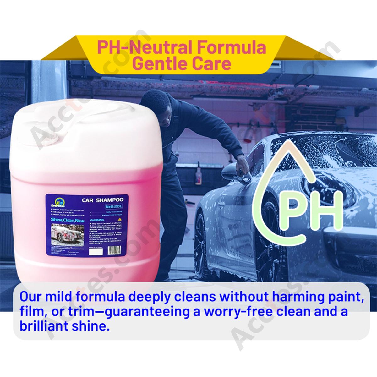 Pink Car Wash Wax Shampoo Dirt Removal Foaming Car Cleaning Liquid for Vehicle Beauty Care