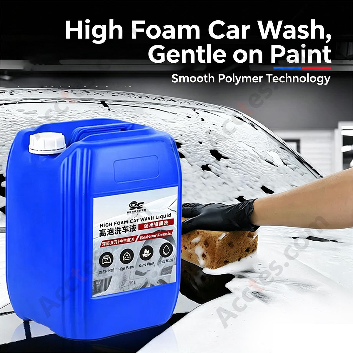 50L Bucket High Foam Car Wash Shampoo Detergent For Auto Detailing Shop
