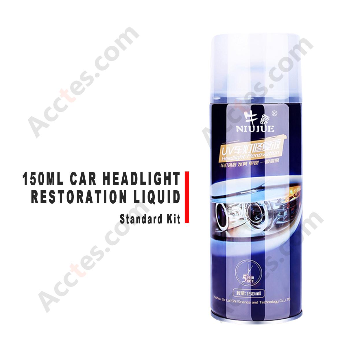 150ML Standard Kit Car Headlight Restoration Liquid Lamp Yellowing Refurbish Tool Set