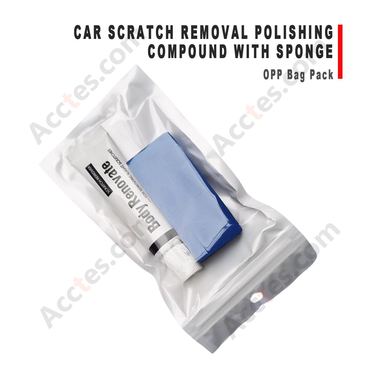 Car Scratch Remover Polishing Compound With Sponge OPP Bag Pack For Auto Paint Repair