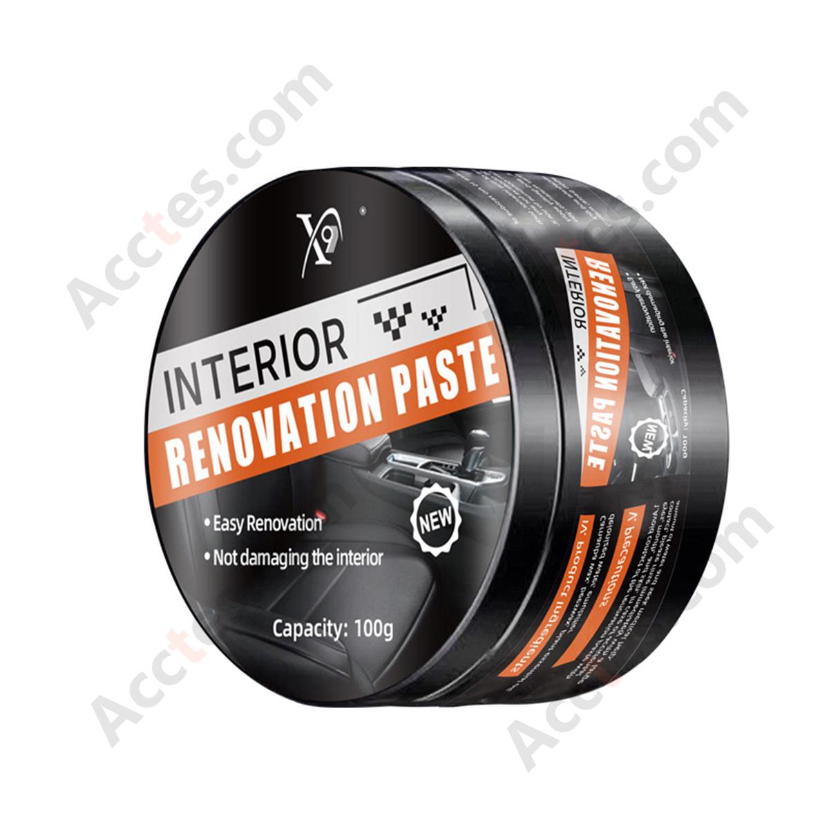 100g Car Interior Shine Cream Leather Dashboard Plastic Restorer English Packaging