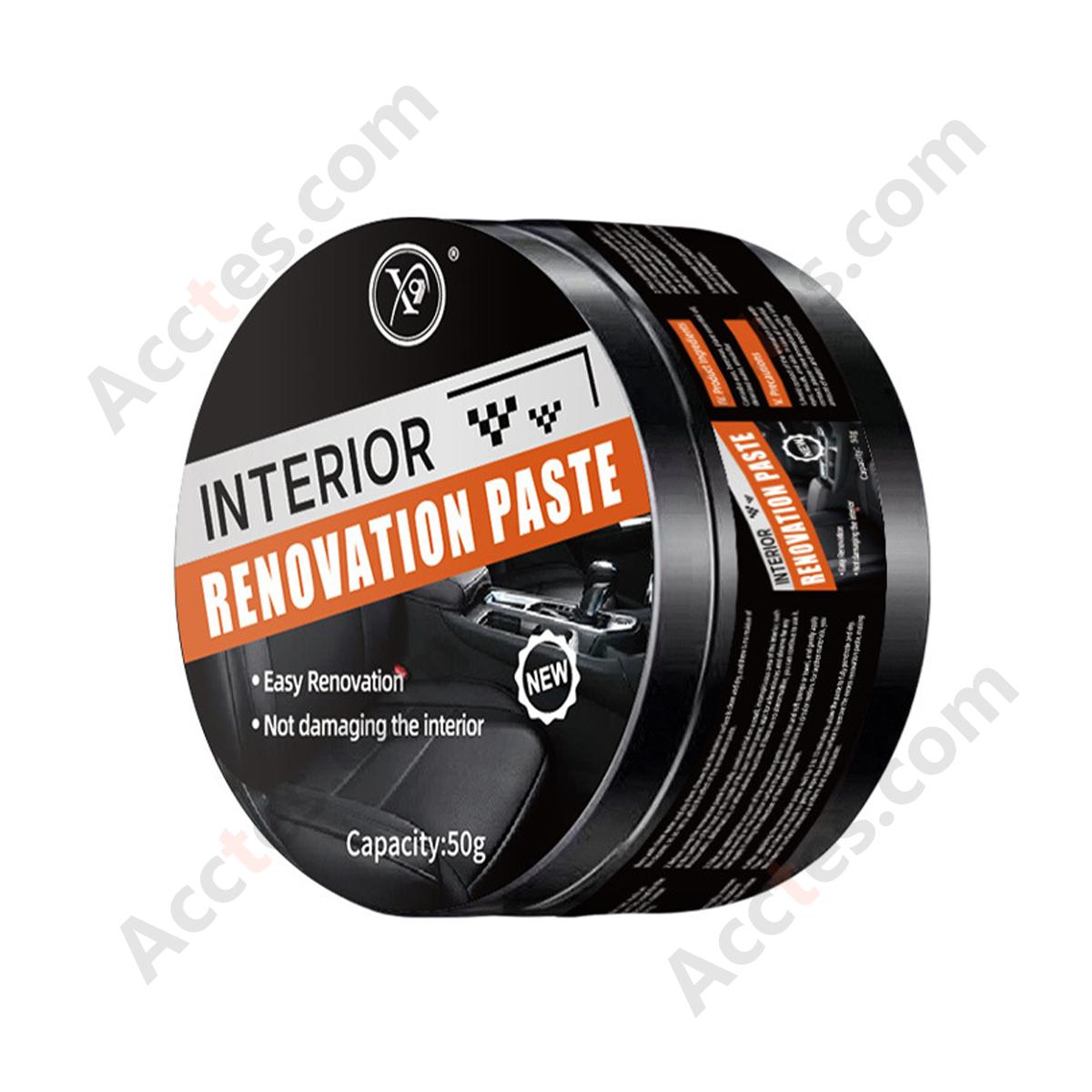 50g Car Interior Shine Cream Leather Dashboard Plastic Refurbish Cream English Package