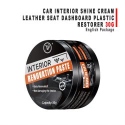 30g Car Interior Shine Cream Leather Dashboard Plastic Refurbish Paste English Packaging