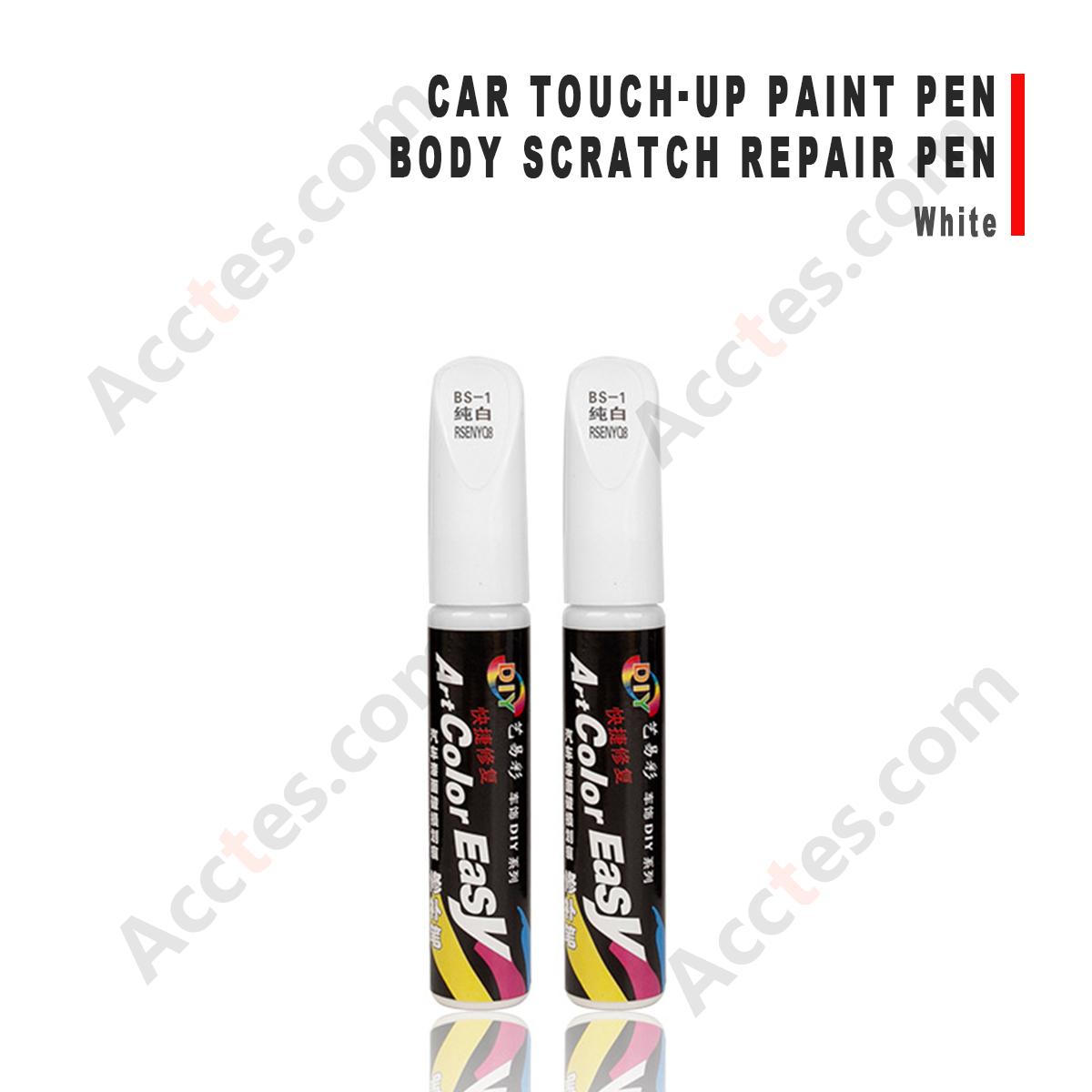 White Car Touch Up Paint Pen Auto Body Scratch Chip Repair DIY Paint Restorer Pen