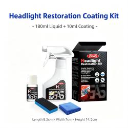 180ML Car Headlight Restoration Liquid With Coating Agent Anti‑Oxidation Lamp Lens Refurbish